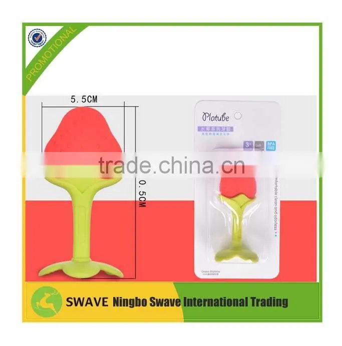 2016 China manufacture infant safe baby teether toy fresh fruit teether for kids P76620