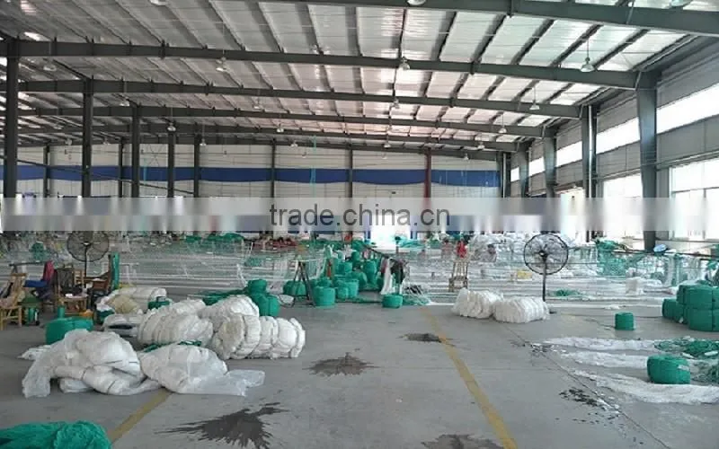 High Strength Orangen 5mm 3" HDPE bradied knotted netting for large scaled single ship bottom trawl net