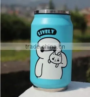 260ml cold water bottle,screwd loop lid single wall stainless steel mug,customized drinking bottle