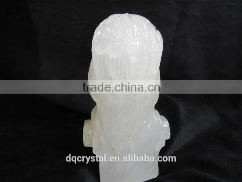 2015 new arrival delicate white crystal skulls