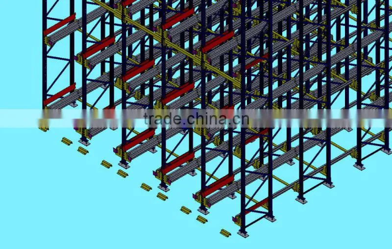 Radio shuttle pallet racking with ISO certification