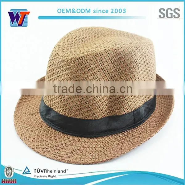 Factory wholesale high quality folding cowboy hats with print logo