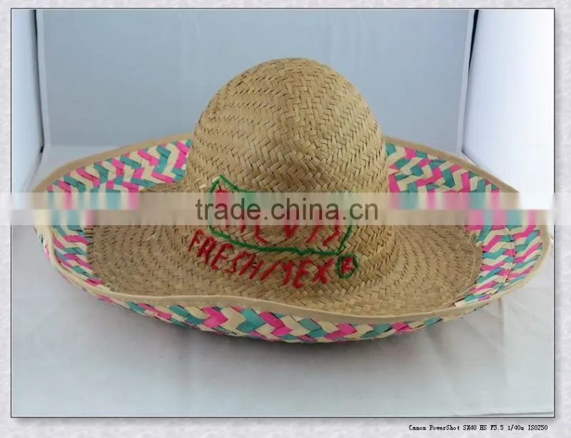 Fashion Design mexican straw hats for ladies
