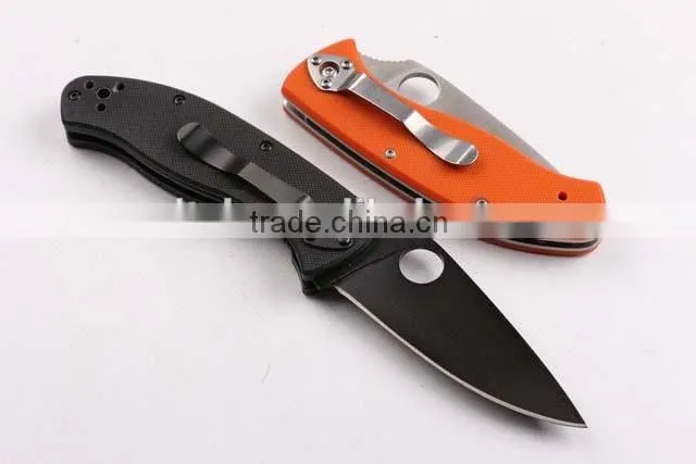 OEM 8CR13MOV stainless steel G10 camping knife