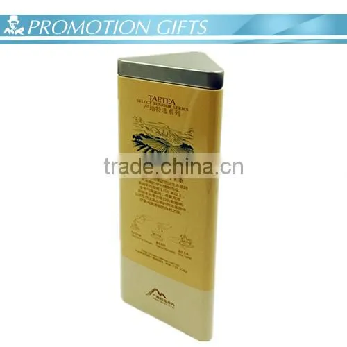 Triangular metal tin-plating tea cans