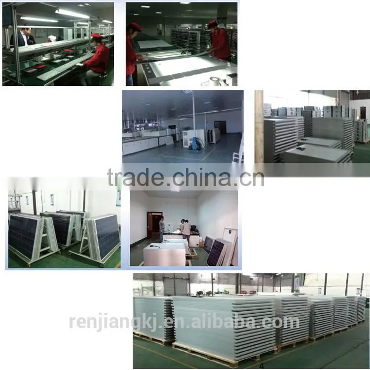 RJ Aluminium alloy oem 50w 75w 80w 100w 200w 300w sunpower solar panel