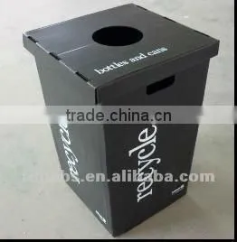 small corrugated plastic recycle bin