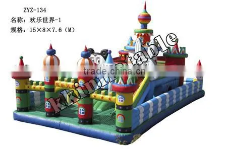 Hot sale giant fun city inflatable for children
