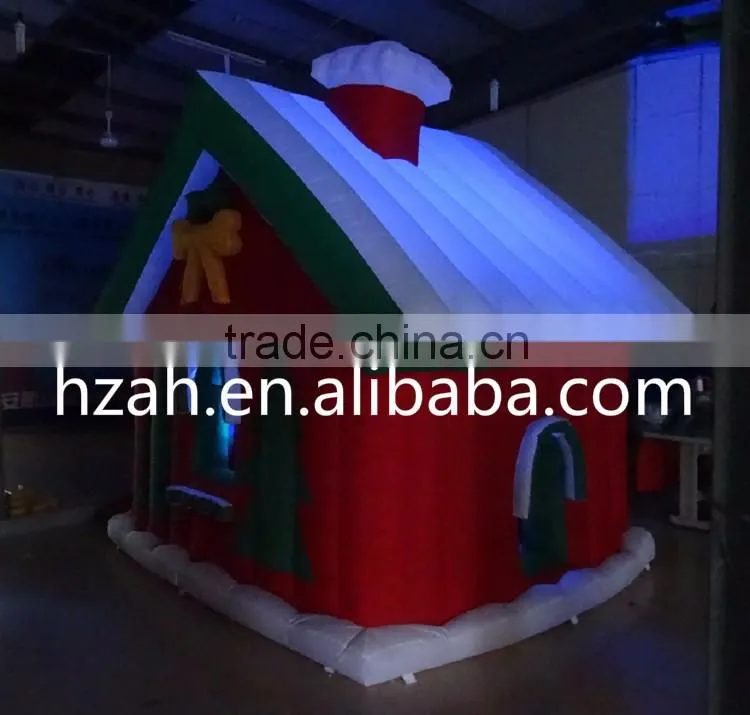 Lighting Inflatable Log Cabin for Christmas Decoration