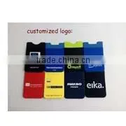 3m microfiber silicone cell phone sticker case card holder