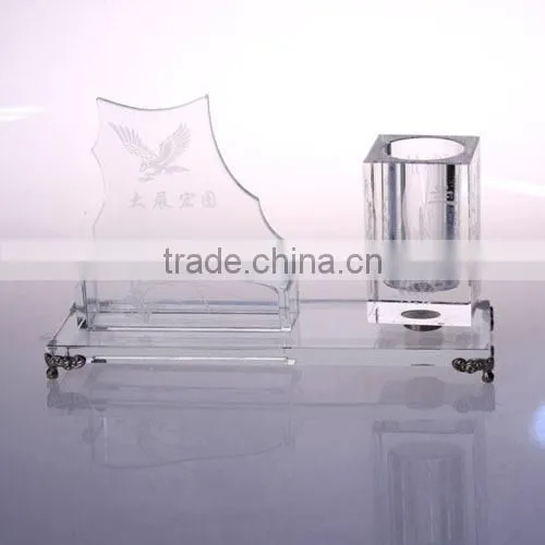 Transparent fancy popular sale crystal office set