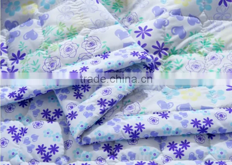Hot sale 3D printed bedsheet satin fabric for quilt cover/polyester bed sheets quilt fabric