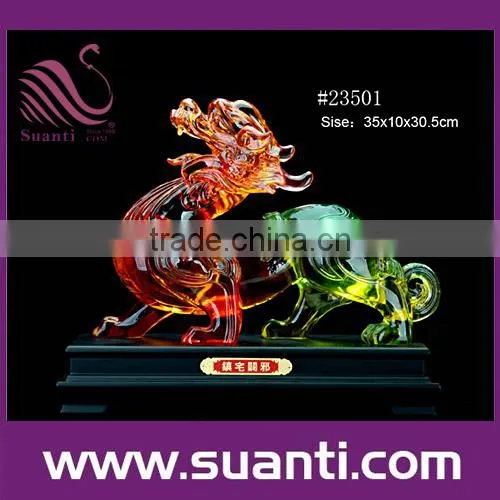 Crystal Brave troops /PIXIU polyresin statue