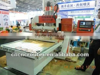cylinder engraving machine with 8 heads (heads can turn upside and down 180 degree )