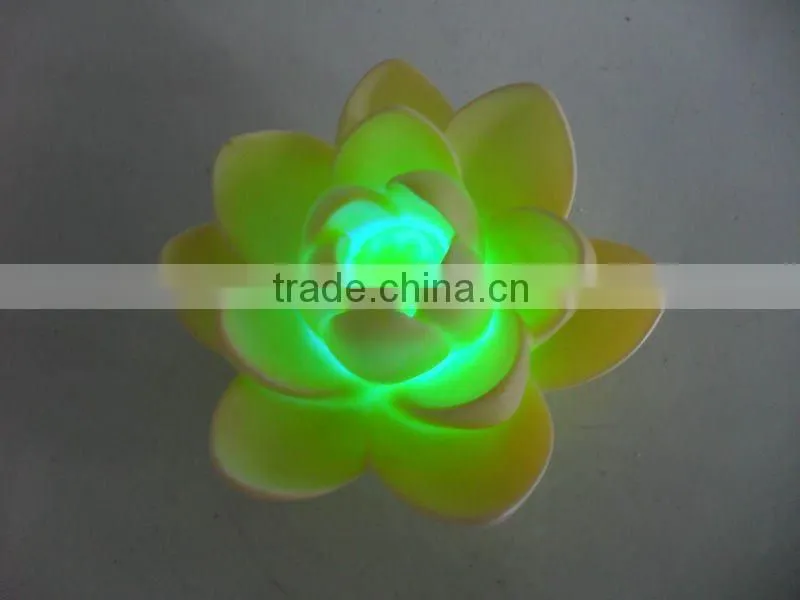 Beautiful Swimming Pool Products, Yellow Floating Flower LED Lights P1964