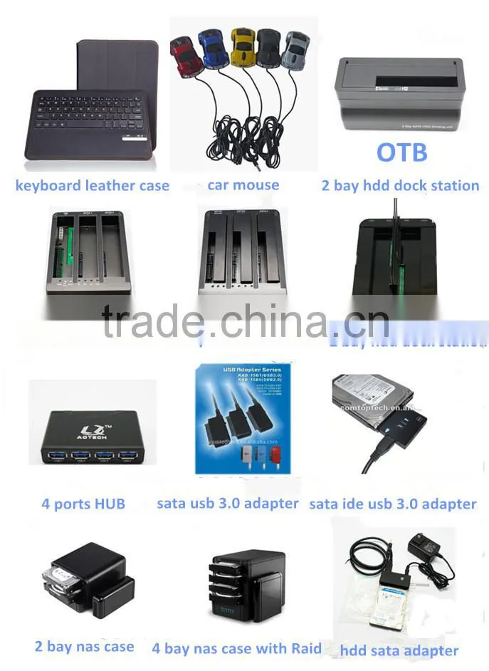 USB 2.0 to SATA/IDE Adapter Kit with Power Adapter for 2.5/3.5/5.25 Inch SATA or IDE Drive