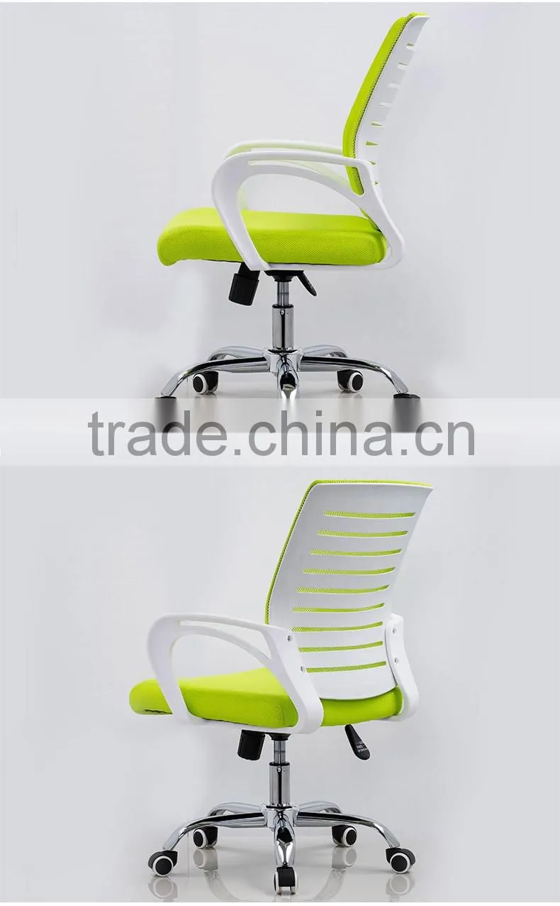 2016 modern Custom Colorful Moving Mesh Leather low back Computer Office Chair