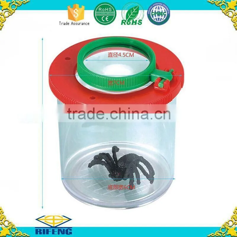 Magnifying Toys Bug Viewer Educational Children Plastic Inset Magnifier Box