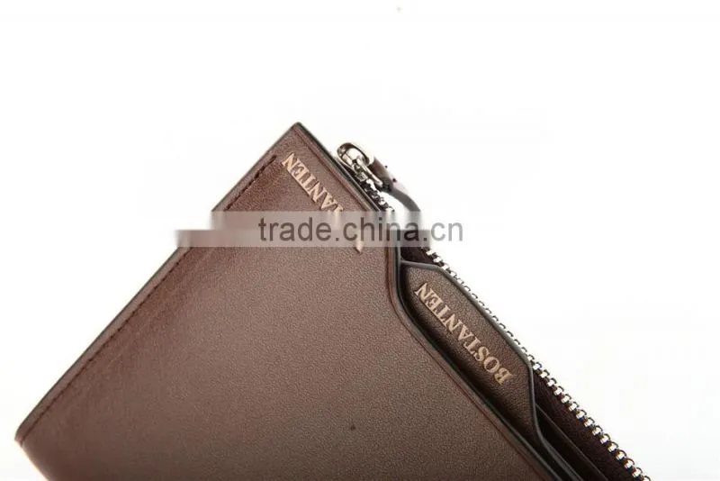 Handmade Business Young Men Wallet with Card Holder and Coin Slot Top Grain Cowhide Leather