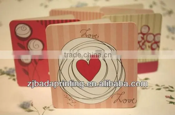 Customed Elegant Paper Greeting Cards
