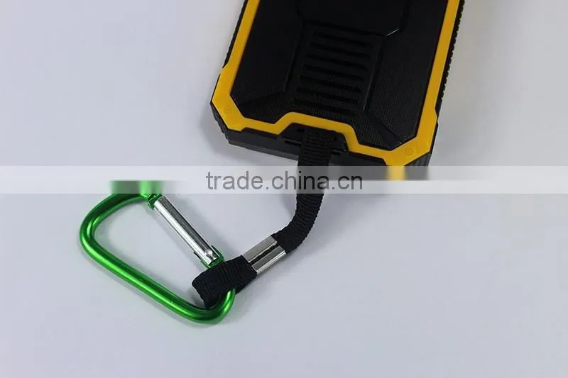 Hot sale waterproof cheap solar mobile phone charger 12000mah