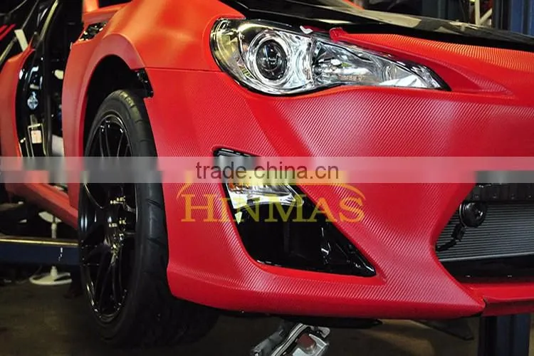 PVC car film Material water transfer 3d carbon fiber film vinyl wrap