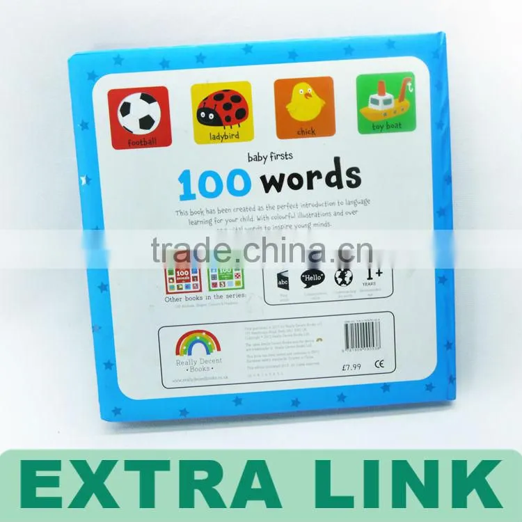 Hard cover children English educated textbook printing