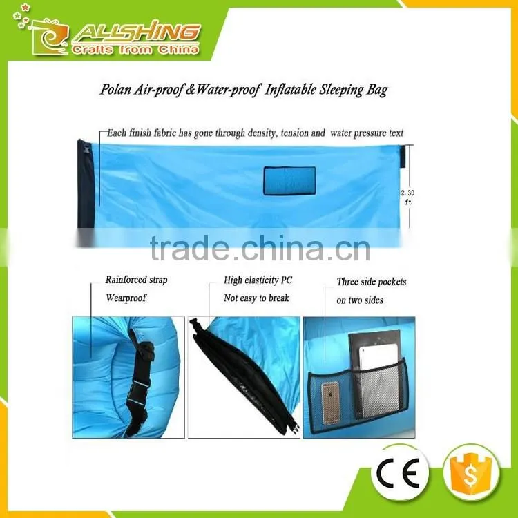 Wholesale Inflatable Lounger Outdoor or Indoor Air Sleep Sofa Couch Portable Furniture Waterproof Nylon Fabric Sleeping Compress