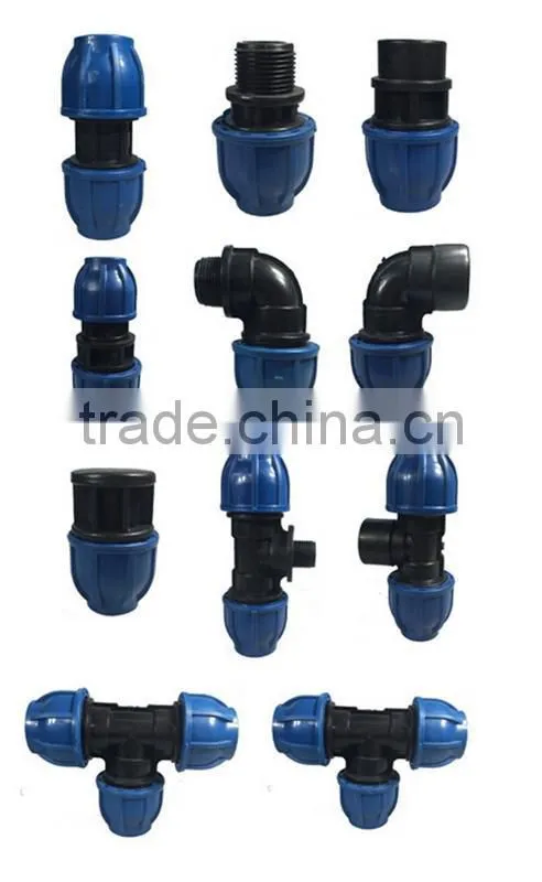 PN16 PP PE COMPRESSION FITTING REDUCING TEE