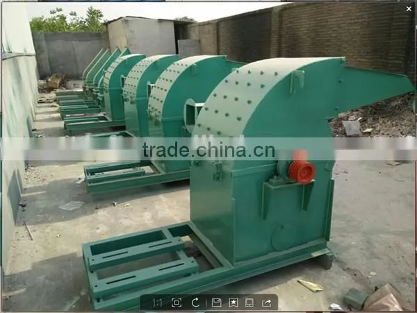 Tree leaves straw cutting corncob chipper equipment machine with moto