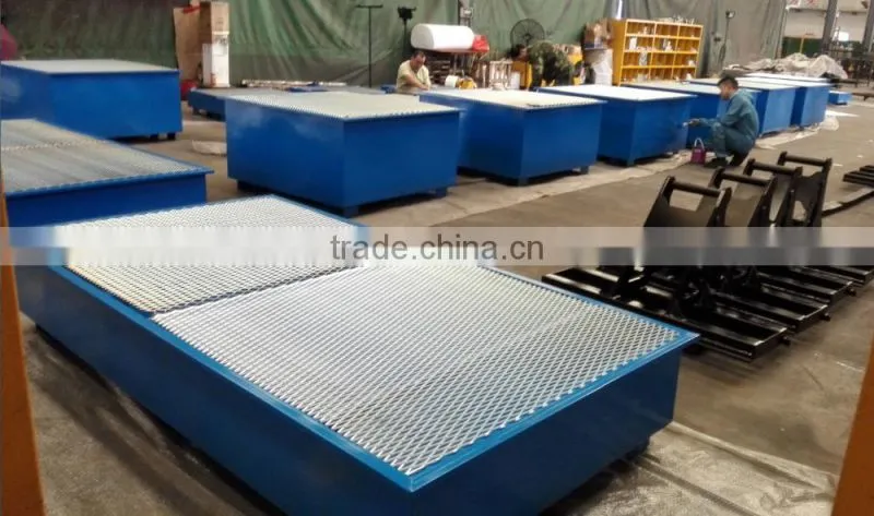 steel oil bin for collection function oil stroage cage
