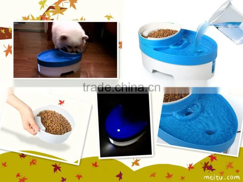 Best Drinking Water Fountain For Pet With Food Bowl and Filters