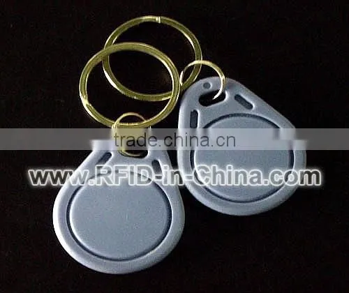 Factory Price Grey RFID Key Fob with 125KHz/ 13.56MHz Chip