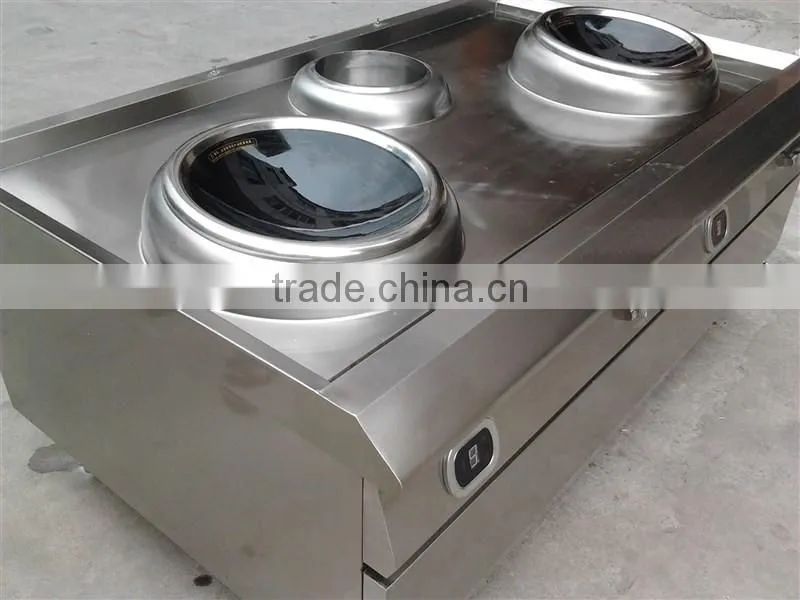 commercial stainless frying stove Induction cookerstove two fries stove