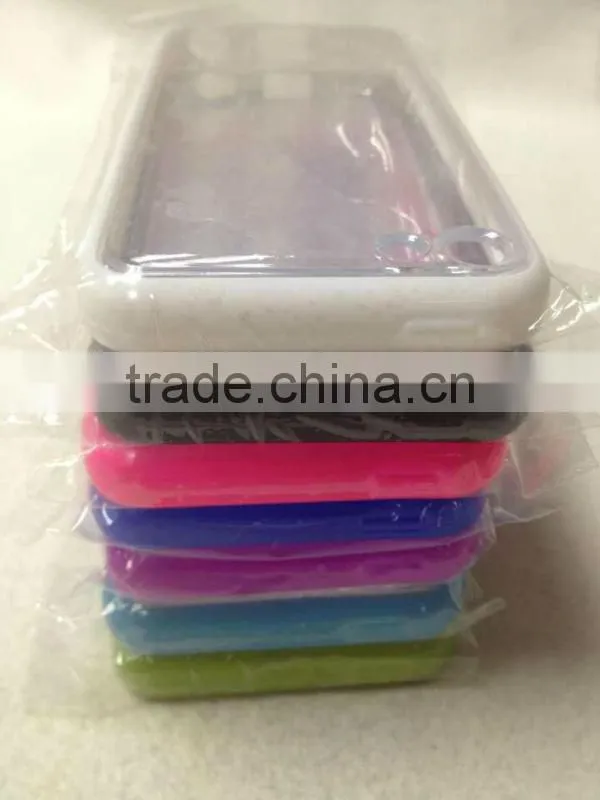 TPU+PC case for iphone5C Light green