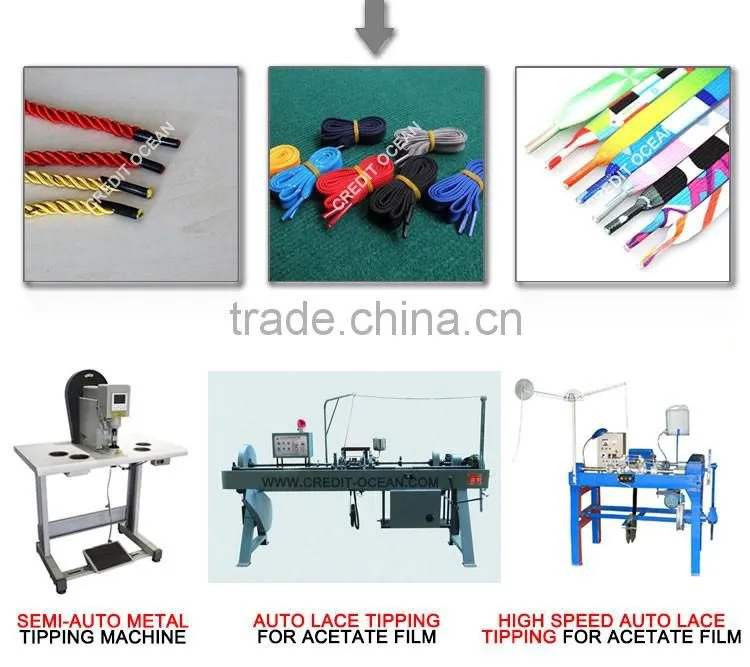 semi-automatic plastic tipping machine for shoelace