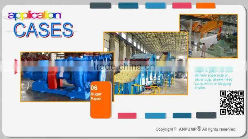 Horizontal Centrifugal End Suction Fruit Juice Pump
