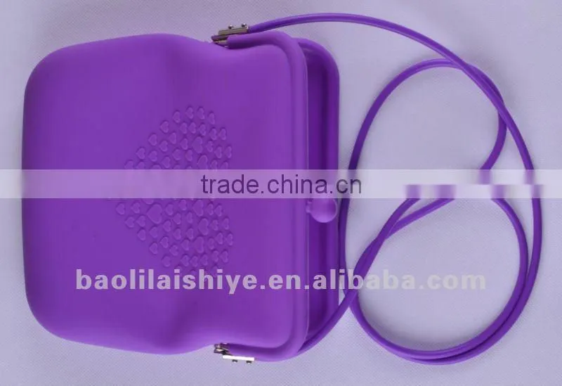 2012 new fashion ladies silicone shoulder bag