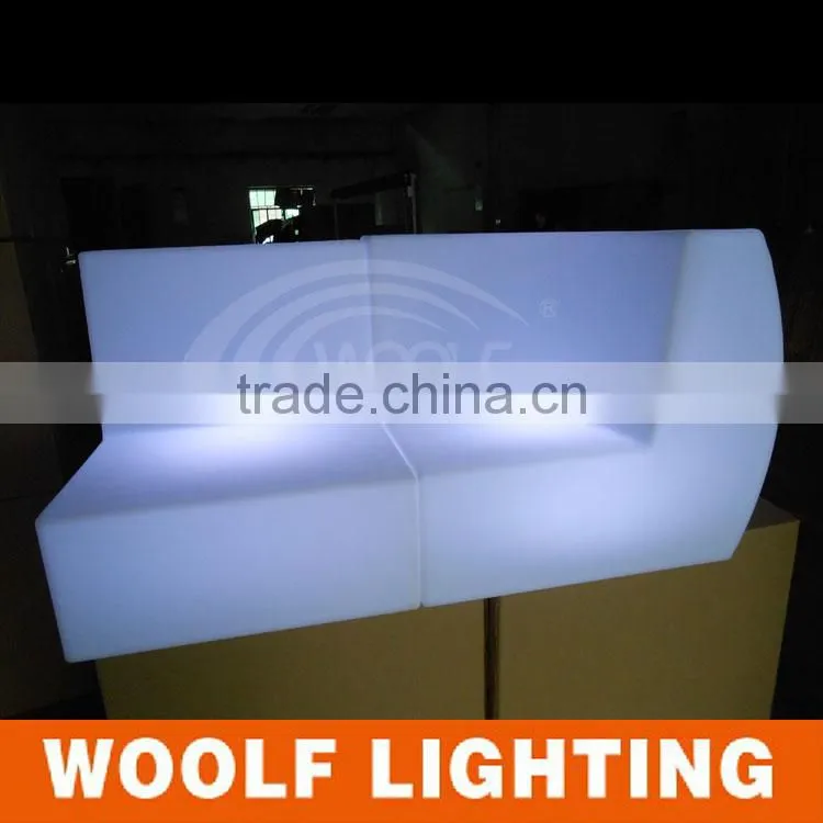 Waterproof LED Illuminated Outdoor Garden Sofa Set