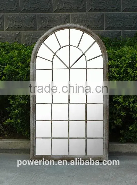 POWERLON Vintage Garden Iron Window Mirrors with Natural Beauty Reflection
