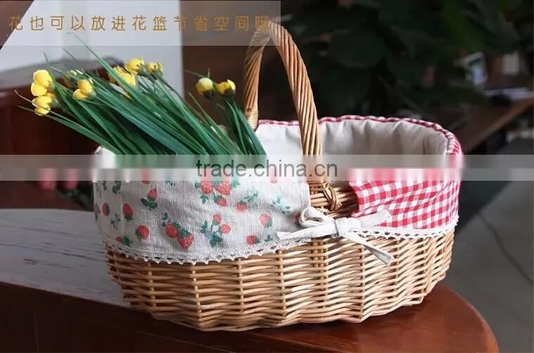 oval wicker easter egg baskets wholesale Easter wicker gift basket