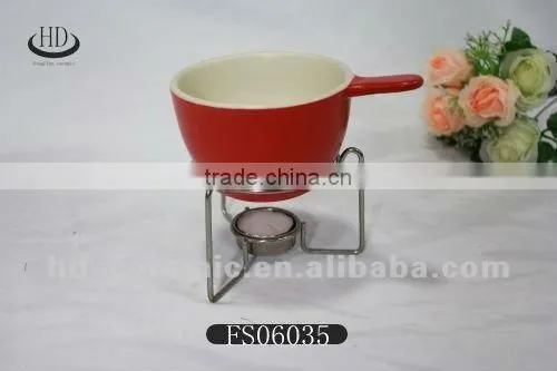 ceramic chocolate fondue bowl