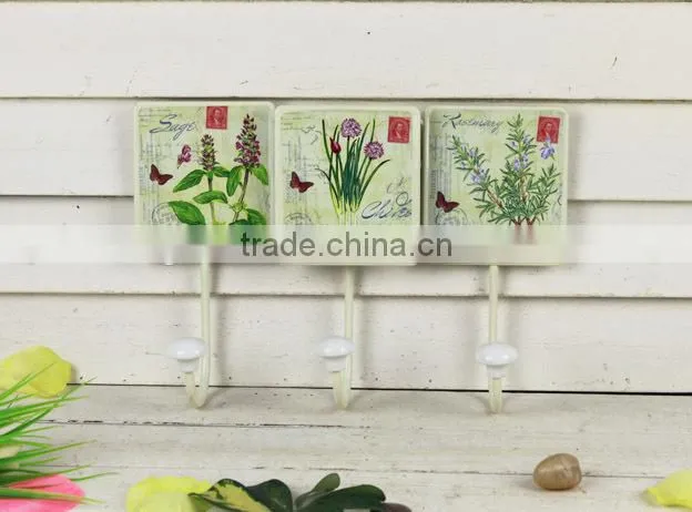 Hot Sale paper decal Metal hanging modern hooks for home decor