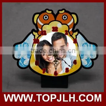 Heat transfer printed MDF wall clock 8 '' wooden colck