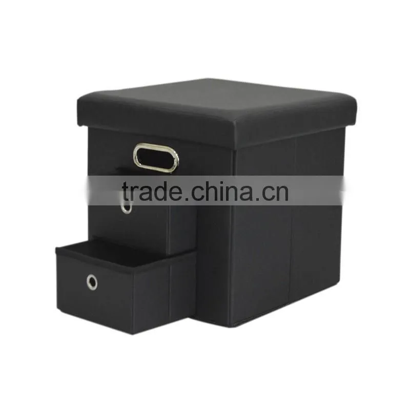 The Newest Multi-function Foldable Storage Ottoman With Drawers
