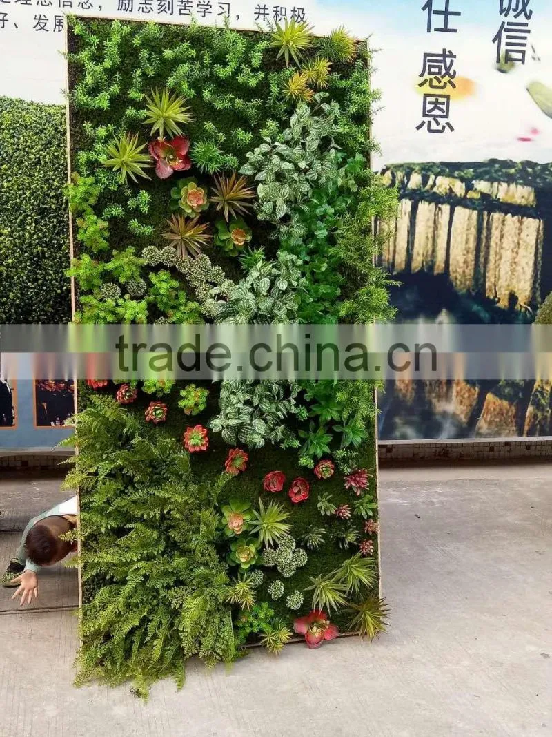 artificial green plants wall for sale