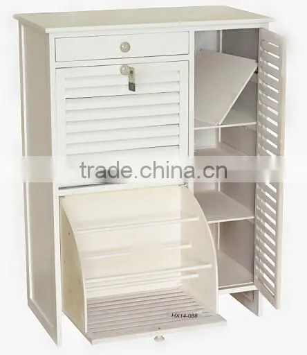Cabinet Style With Two Tiers Pull Out Door Shoe Shelf,Shoe Rack