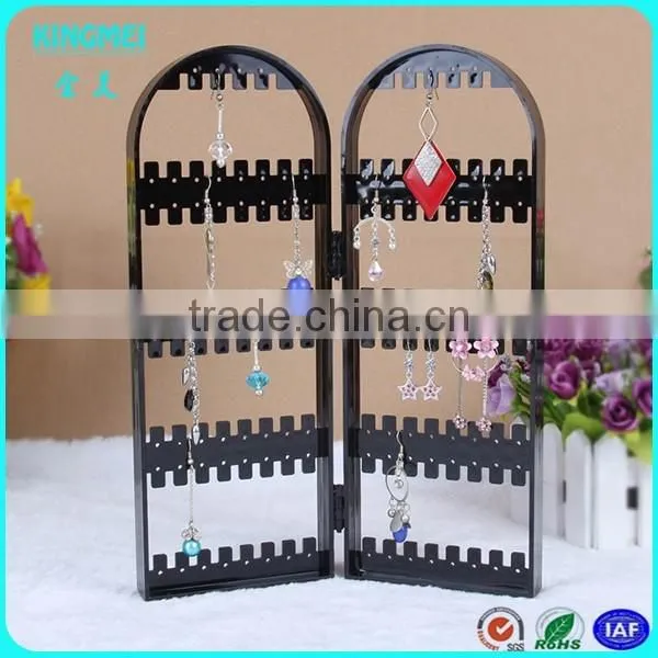 Good quality promotional L shape acrylic earring display stand