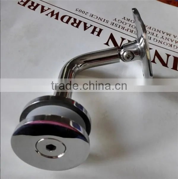 Tube Indoor Mirror Polished Handrail Bracket For Glass Fencing