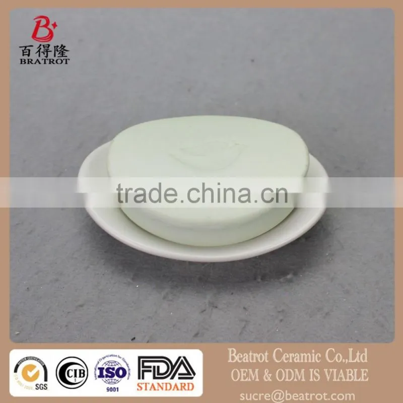 Beatrot Ceramic Heart Shape Soap Dish Tray